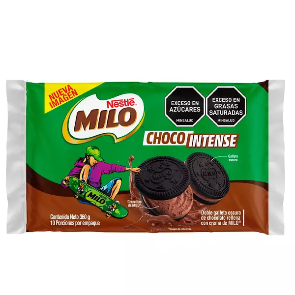 Galleta Milo Choco Intense Sandwick 10*36g