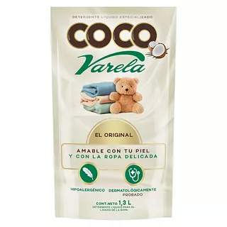 Detergente Liquido Coco Varela Doypack 1.3l