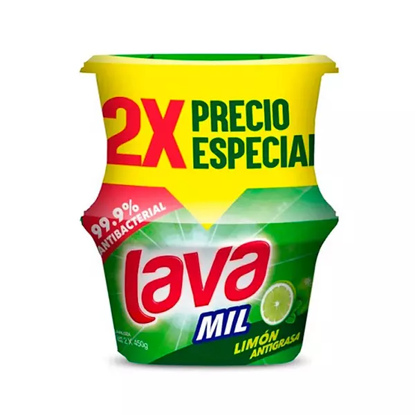 Lavaloza Lava Mil 450g*2 Limon P.E.