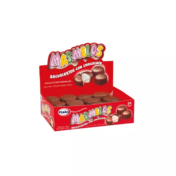 Masmelos Recubientos Con Chocolate Italo 187g