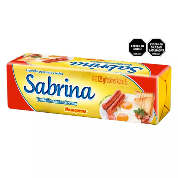 Margarina Sabrina Barra 125g