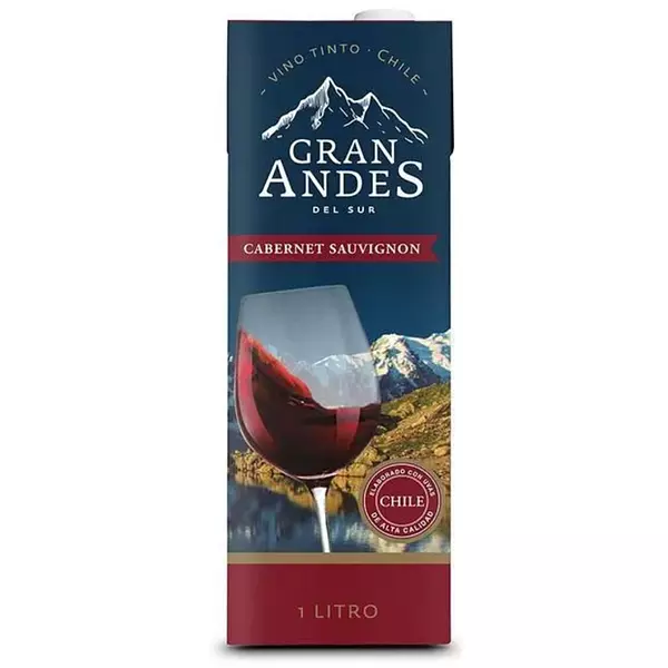 Vino Gran Andes Cabernet Sauvignon Tetrapack 1l