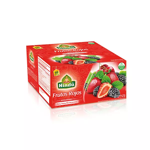 Hindu Infusion Frutal Frutos Rojos X 5