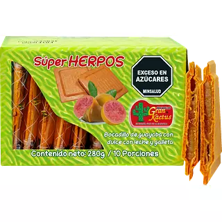 Super Herpos El Gran Veleño Galleta Rellena 280g