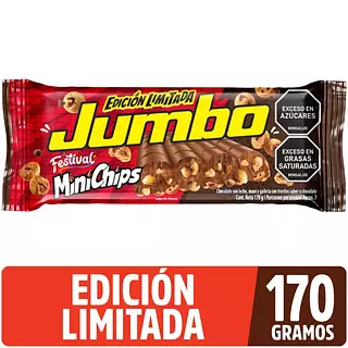 Chocolatina Jumbo Minichips 170g