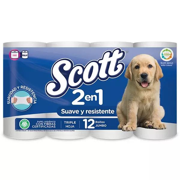 Papel Higienico Scott T.H. Azul 12*30 M