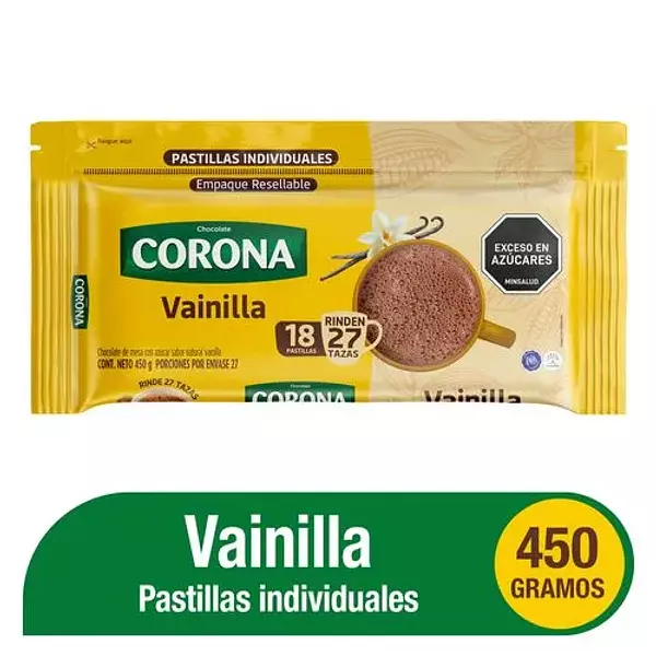 Chocolate Corona Resellable Vainilla 450g