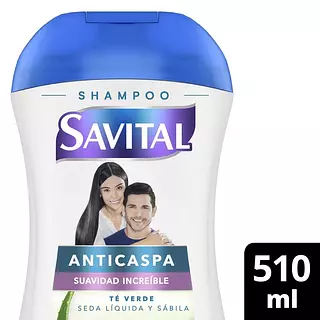 Shampoo Savital Anticaspa Te Y Seda 510ml