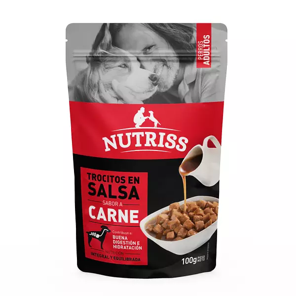 Nutriss 100gr Trocitos En Salsa De Carne