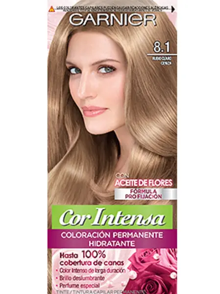 Tinte Garnier Rubio Claro Cenizo 8.1