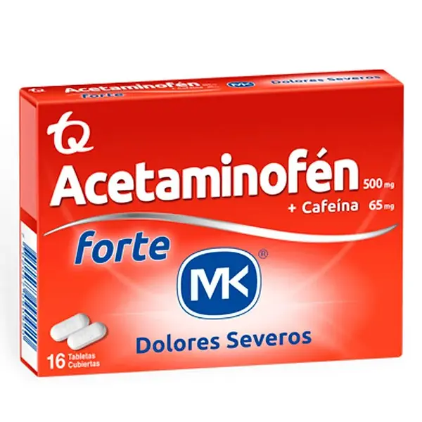 Acetaminofen Mk Forten X10 Tabletas