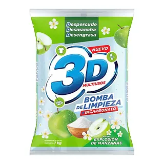 Detergente 3d Manzana 1k