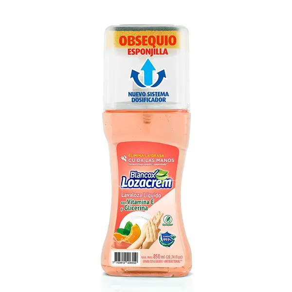 Lavaloza Lozacrem Con Vitamina E Y Glicerina 850ml