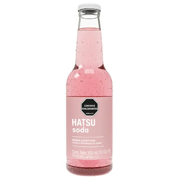 Soda Hatsu Frambuesa Y Rosas 300ml