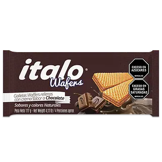 Galleta Italo Wafers Chocolate 117g