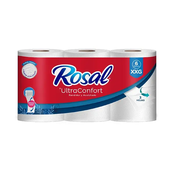 Papel Higienico Rosal Ultraconfort 6*30 M