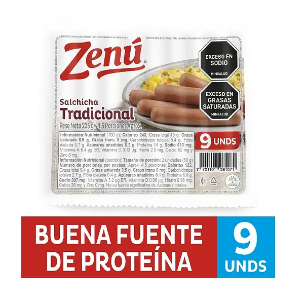 Salchicha Zenutradicional 225g