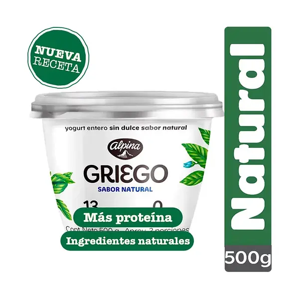 Yogurt Griego Alpina Natural 500g