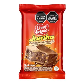Helado Crem Helado Con Galleta Jumbo 73g