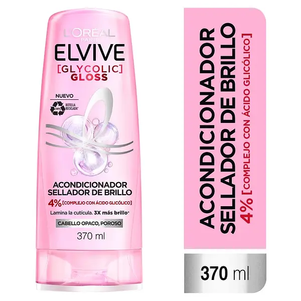 Acondicionador El Vive Glycolic Gloss 370ml