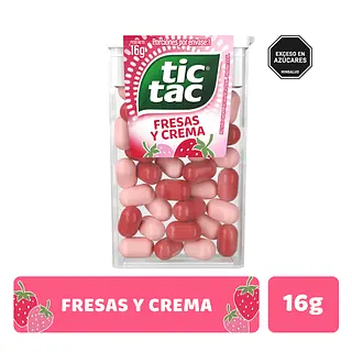 Tic Tac Fresa Y Crema 16g
