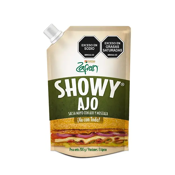 Salsa Showy Ajo Zafran 200g