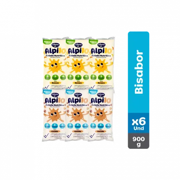 Colada Alpi10 Banano-Cocada-Canela 6*150g