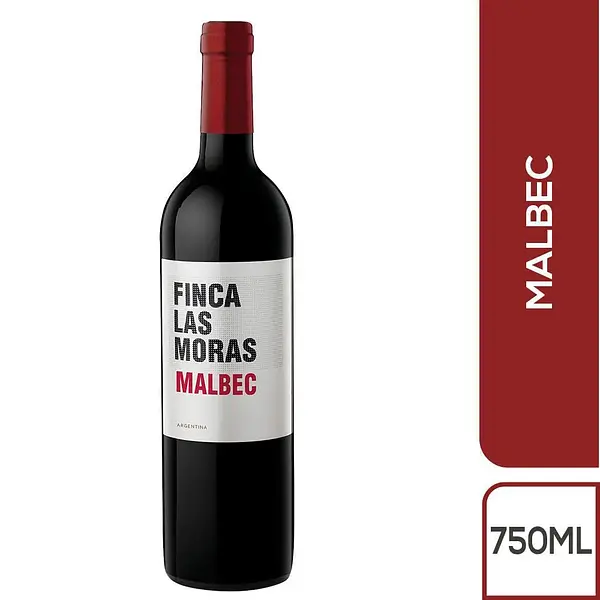 Vino Finca Las Moras 750ml Malbec