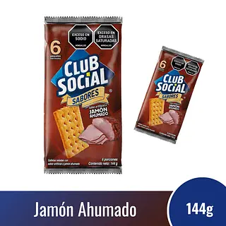 Galleta Club Social Jamon 6*24g