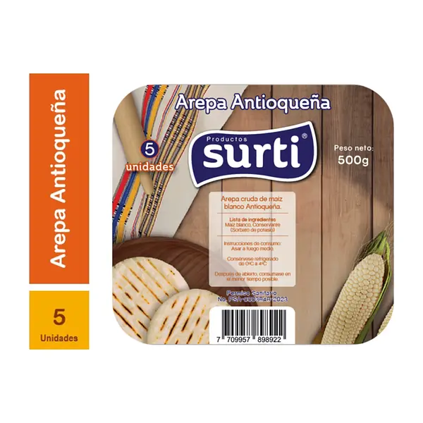 Arepa Antioqueña Surti 500g