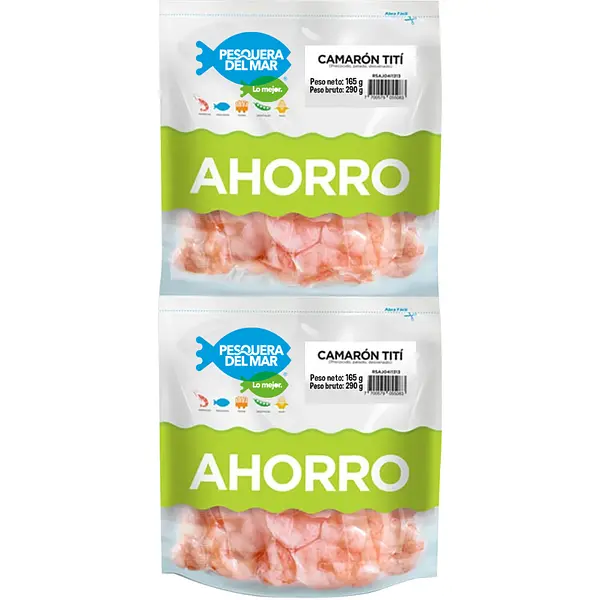 Camaron Titi Artesanal Pesquera Del Mar 2*165g