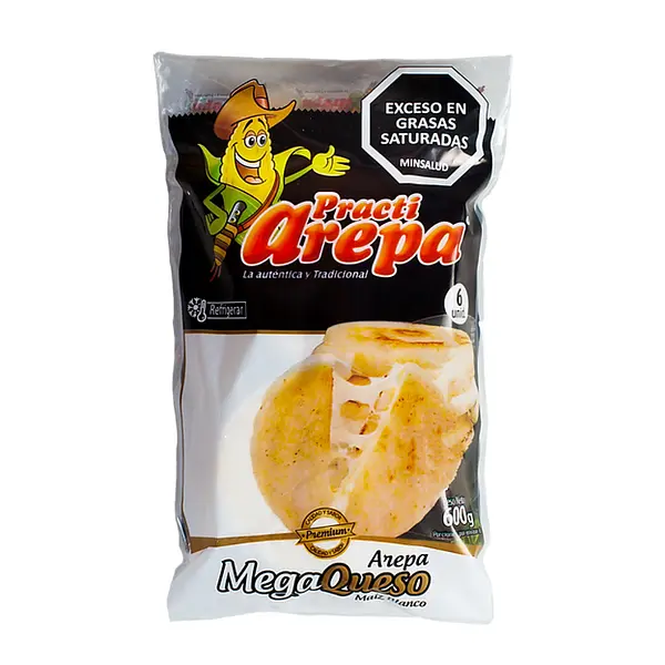 Arepa Practiarepa De Yuca Con Queso 600g
