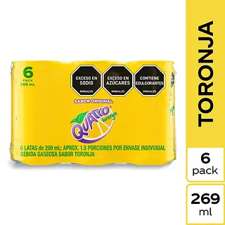 Gaseosa Quatro Lata 6*269ml