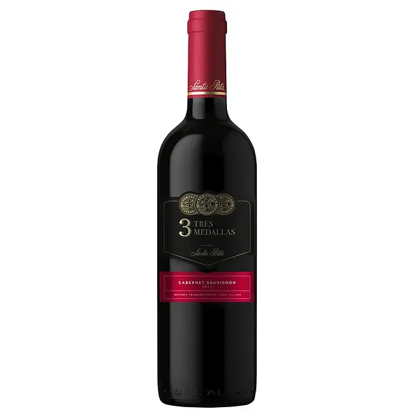 Vino Santa Rita Tres Medallas Cabernet Sauvignon 750ml