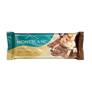 Chocolatina Mont Blanc Avellana 60g