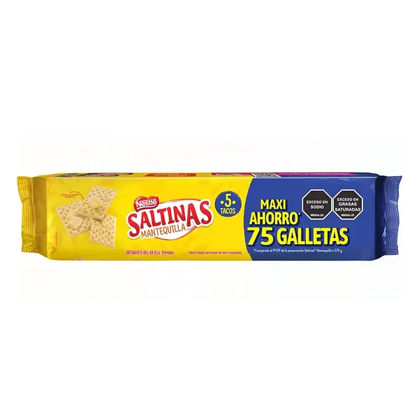 Galletas Saltinas Mantequilla 5 Tacos 480g