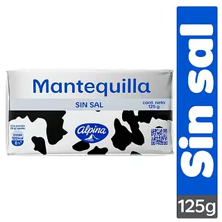 Mantequilla Alpina Sin Sal 125g