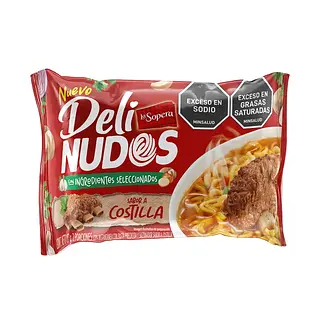 Sopa Deli Nudos Sabor A Costilla 87g