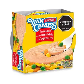 Atun Van Camps Ensalada Maiz Y Vegetales 125g