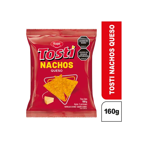 Tosti Nachos Yupi Queso 160g