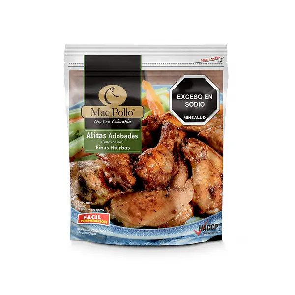 Alitas Finas Hierbas 900gr Mac Pollo