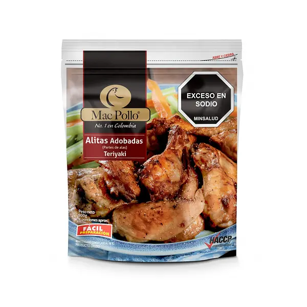 Alitas Teriyaki 900gr Mac Pollo