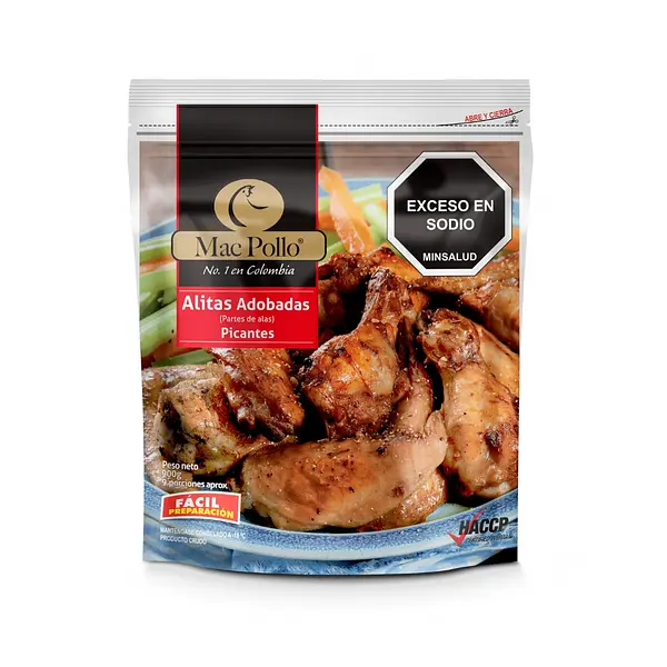 Alitas Picantes 900gr Mac Pollo