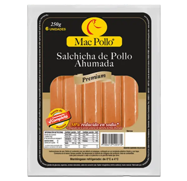 Salchicha Premium 500gr Mac Pollo