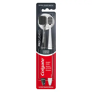 Cepillo Dental Colgate Suave Procuidado Carbon 2 Und