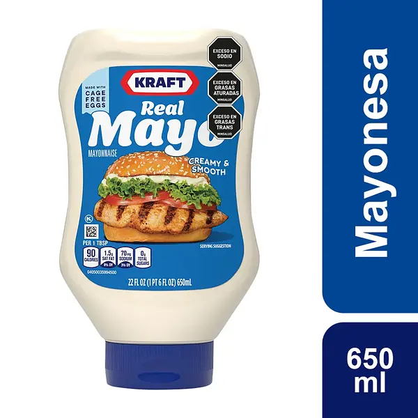 Mayonesa Kraft Pet 650ml