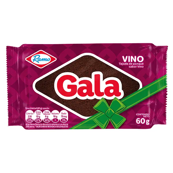 Ponque Gala Con Vino 60g