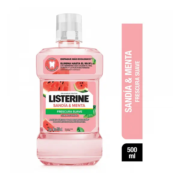 Listerine Sandia Y Menta 500ml