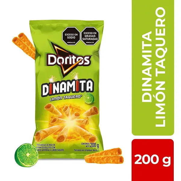 Pasabocas Doritos Dinamita Limon Taquero 200g
