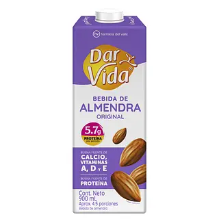 Bebida De Almendras Dar Vida Original 900ml